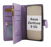 billigamobilskydd.se XL Standcase Lyxfodral Asus Zenfone 9 5G (Lila) 44655