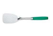 MasterClass Colour-Coded Catering-Quality Stainless Steel Fish Slice, 38 cm (15") - Green (Vegetarian)