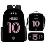 Ny ankomst fotbollsstjärna Lionel Messi tryckt skolväska eller portfölj eller pennväska eller tredelad ryggsäck studenter DB 56 Only a pen bag