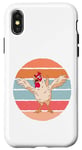 iPhone X/XS Crazy Chicken Cartoon Stupid Looking Crazy Cartoon Chickens Case