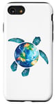 Coque pour iPhone SE (2020) / 7 / 8 Save The Planet Turtle Recycle Ocean Environment Earth Day