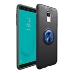 Samsung Galaxy J6 (2018) mobilskal metall plast handring - Svart och blå