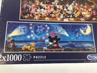 Disney Panorama 2 x 1000 Piece Jigsaw Puzzle Clementoni  New & Sealed
