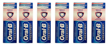 Oral-B Pro-Expert Toothpaste  Sensitive + Gentle Whitening 75ml - 6 Pack