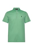 Tailored Fit Performance Mesh Polo Shirt Sport Knitwear Short Sleeve Knitted Polos Green Ralph Lauren Golf