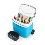 Cooler Box Mini Bar Fridge Bluetooth Music Speaker Trolley Beach Picnic 36 Litre