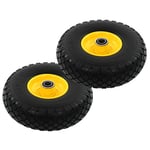 Hjul för säckkärra 2 st massiv PU 3.00-4 (260x85)