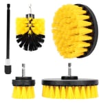 Drill Brush for Cleaning, 5 Pcs Power Scrubber Brush Kit for Shower, Bathroom Tile, Ceramic, Marble, Grout, Car