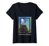 Womens Pegasus Odilon Redon Painting Art Symbolism Expressionism V-Neck T-Shirt