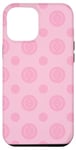 iPhone 15 Plus Pink Circles Swirls Groovy Warm Feminine Pattern Case