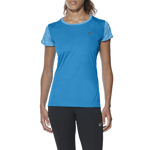 Asics Women's Running T-Shirt (Size XS) Diva Blue FuzeX Short Sleeve Top - New