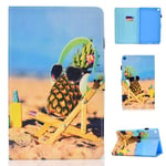 Jajacase Samsung Galaxy Tab A 10.5 2019 Case, S5e T720/T725 Tablet Case, PU Leather Multi-Angle Viewing Stand Cover for Samsung Galaxy Tab S5e 10.5 2019 Tablet SM-T720/T725-Pineapple