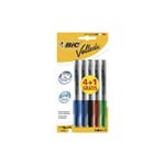 Velleda marker 1741 whiteboard marker round tip assorted blister - 4+1 free -