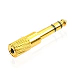 3.5mm to 6.35mm Jack Plug Female to Male Audio Converter Stereo Audio Headphone Jack Adapter Converter Connector