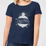 Harry Potter Yule Ball Baubel Women's Christmas T-Shirt - Navy - L