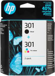 HP Original 301 Black & Colour Ink Cartridge Combo Pack For DeskJet 1050 Printer