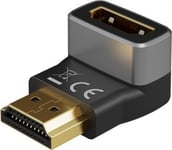Goobay Av-Adapter Hdmi™ Vinklad 270° Vertikal, 8K @ 60 Hz, Guldpläterad