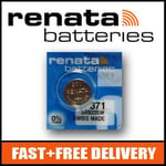 1 x Renata 371 Watch Battery 1.55v SR920SW - Official Renata Watch Batteries
