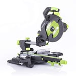 Evolution Power Tools F255SMS Sliding Mitre Saw with Multi-Material Cutting, 45 Degree Bevel, 50 Degree Mitre, 300 mm Slide, 1600 W, 230 V