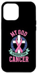 iPhone 14 Plus My god is bigger than cancer - Breast Cancer Case
