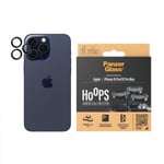 PanzerGlass iPhone 15 Pro/iPhone 15 Pro Max Kameralinsskydd Hoops Blue Metal