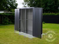 Redskapsbod Trädgårdsskjul/Metallskåp 1,6x0,85x1,8m, ProShed®, Antracit