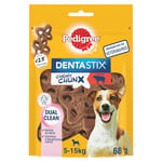 Pedigree Dentastix Chewy Chunx – Pour petit/moyen chien (5-15 kg) – Friandises au bœuf – Pour une bonne hygiène bucco-dentaire – 5 sachets de 68g