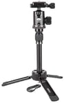 SIRUI 3T-35K Mini Tripod Aluminum Tabletop Handheld Tripod with Ball Head and Central Column Load Capacity Up to 4kgs, Black