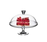 Pastry storage tray Quality Cake Stand, Glass Food Container Set Sandwich Sushi Dust Dome Hotel Decoration Pastry Dessert Tray Chip & Dip Server 32CM Dried fruit tasting plate ( Size : 32*32*25.8CM )