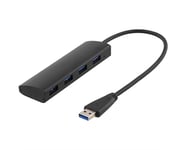 Deltaco 4-port USB 3.1 Hub Svart
