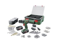 Bosch Hem Och Trädgård Psr1800li-2 B-Ware 06039A310s920 Batteriborrmaskin B-Ware (Skadad / Saknar Förpackning) 18 V 1,5 Ah Litium Inkl. Reservbatteri,