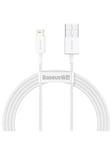 Baseus Superior Series Cable USB to Lightning 2.4A 1.5m (white)