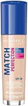 Rimmel London Match Perfection Liquid Foundation, Hydrated And Radiant glowing 