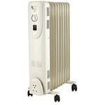 2000w 9 Fin Portable Oil Filled Radiator Heater Electrical Office Home Hd907-9q