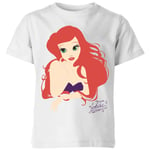 T-Shirt Enfant Disney Silhouette Princesse Ariel La Petite Sirène - Blanc - 5-6 ans - Blanc