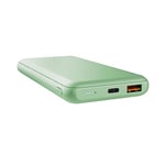 Trust Redoh 10000mAh 20W Fast Charging Power Bank, PD 18W USB-C, QC 3.0 USB, 50% Recycled Plastics, Cable Included, Portable Charger Battery Pack for iPhone, iPad, Samsung, Xiaomi, Tablet - Green