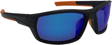 FJ Gear X100 polariserande UV400 flytande solglasögon svart/blå spegel lins