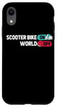 Coque pour iPhone XR Trotinette Scooter Moto Motard - Patinette Mobylette
