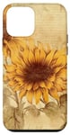 Coque pour iPhone 12 mini Fleur de tournesol vintage