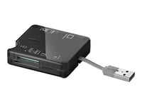goobay - Lecteur de carte (MS, Microdrive, SD, xD, TransFlash, microSD, SDHC, MS Micro, microSDHC, SDXC, microSDXC, CFast Card) - USB 2.0