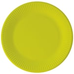 Ljusgröna Papptallrikar Solid Color