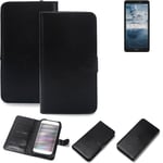 phone Case Wallet Case for Nokia C2 2nd Edition Mobile phone protection black