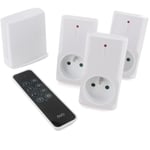 KIT Litebox - Set de 3 prises On/Off, télécommande et LiteBox - programmateur Bluetooth