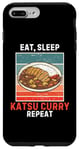 Coque pour iPhone 7 Plus/8 Plus Retro Eat, Sleep Katsu Curry Repeat Vintage