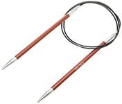 KnitPro Zing: Fixed Circular Knitting Pins: 80cm x 5.50mm, Metal, 5.5