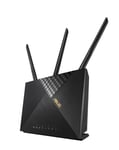 ASUS 4G-AX56 - Box 4G - Modem-routeur Wi-Fi 6 LTE double bande AX 1800 Mbps - Technologie MU-MIMO - Sécurité professionnelle Aiprotection Pro