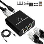 Switch Ethernet,Switch Rj45 2 Ports 1000Mbps Network Lan Switch,Repartiteur Cable Hub Rj45,1 To 2 Doubleur Rj45 Pour Ordinateurs,Commutateurs,Routeurs,Boîtiers Décodeurs,Téléviseurs
