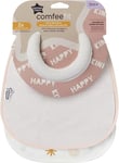 Tommee Tippee Girls, Feeding Bibs, 2 Pack, Super Soft and Extra Absorbent