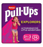 Huggies Pull-Ups Explorers, Girl, Size 1.5-3 Years, Nappy Size 4-5+, 24 BIG KID Pants