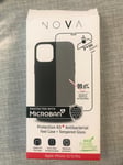 Nova Microban Protection Kit Antibacterial Case Tempered Glass iPhone 12/12 Pro